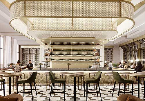 NY Architectural Design Awards Winner - Business Hotel Restaurant Design  by Minghui Ma