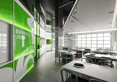NY Architectural Design Awards - Bungy Jump Korean BBQ