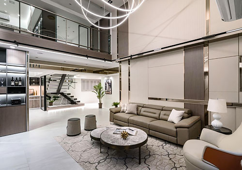 NY Architectural Design Awards Winner -  An Artistic Realm of Flowing Light by Prelude Interior Design