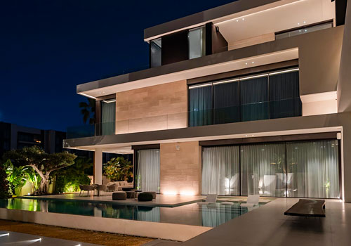 NY Architectural Design Awards Winner - Pearl Island B50 Luxury Villa by LUSTRE LIGHTING SOLUTIONS