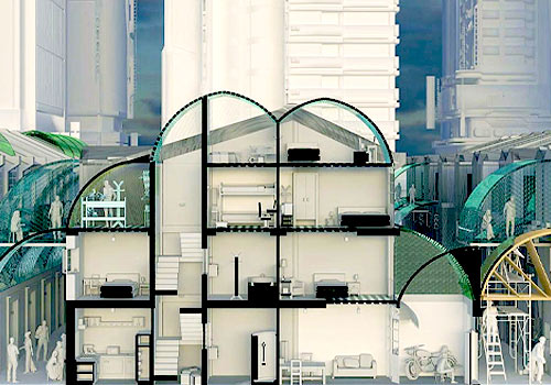 NY Architectural Design Awards Winner - Lilong: Fusion Community by Freelance