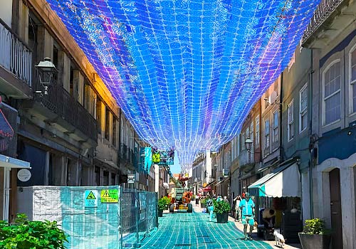 NY Architectural Design Awards Winner - Layers, Magic Carpet & Cubes Public Art Installation by Impactplan Art Productions